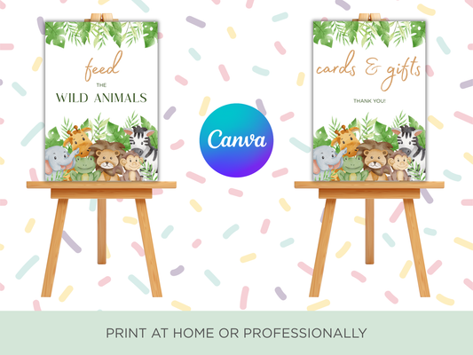 Children's Party Signs | Wild One Theme