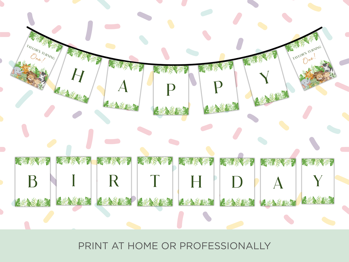 Children's Party Banner | Wild One Theme