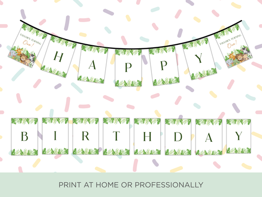 Children's Party Banner | Wild One Theme