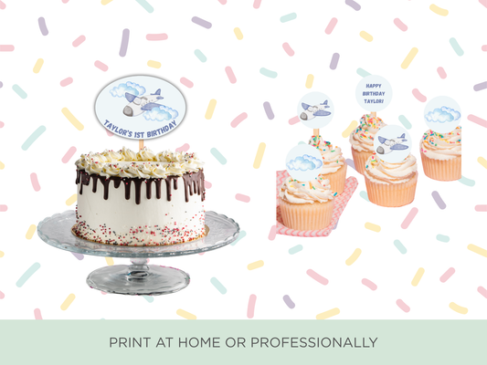 Cake Toppers | How Time Flies Theme