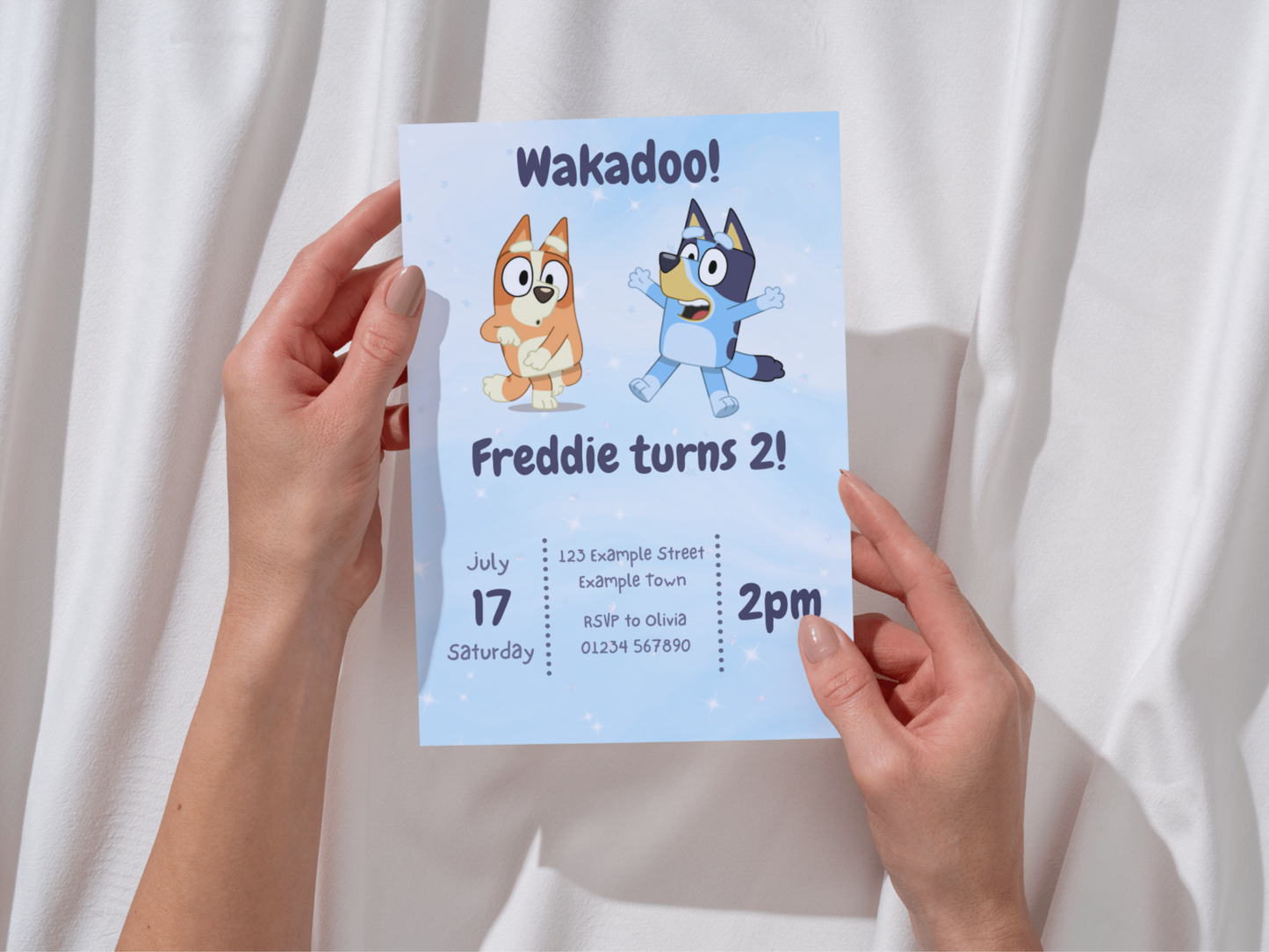 Children's Party Invitation | Bluey Theme