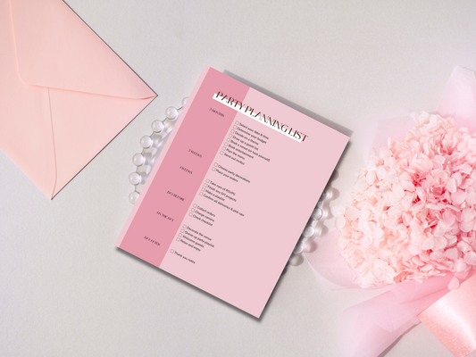 Digital Party Planning Checklist